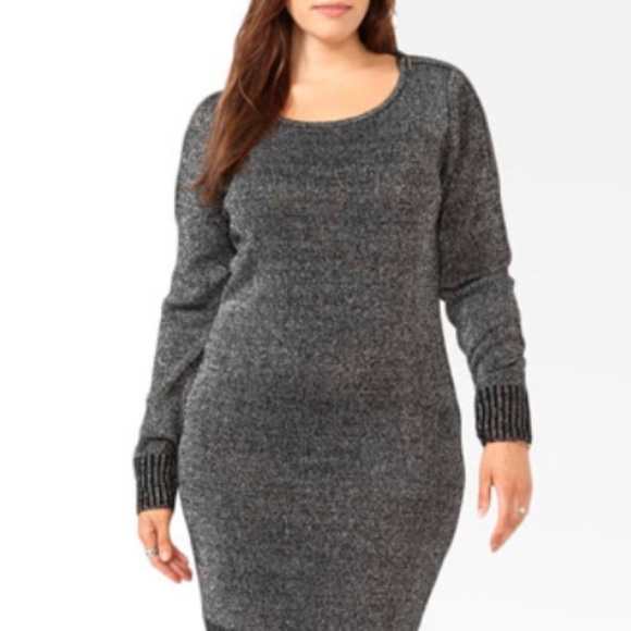 forever 21 plus size sweater dresses